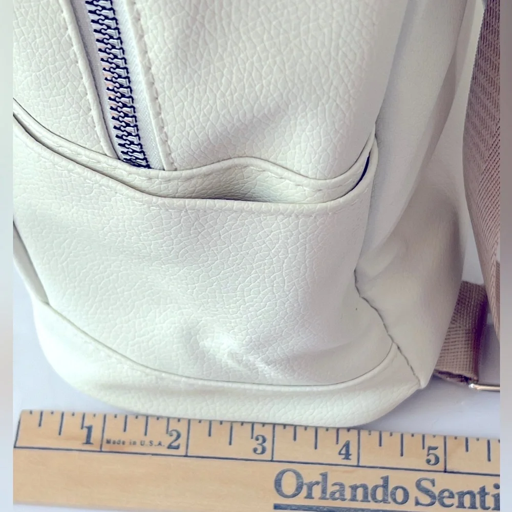 Adorable Khaki and Cream Mickey Mouse Backpack with Iconic Ears.  New with Tags. - Picture 12 of 14